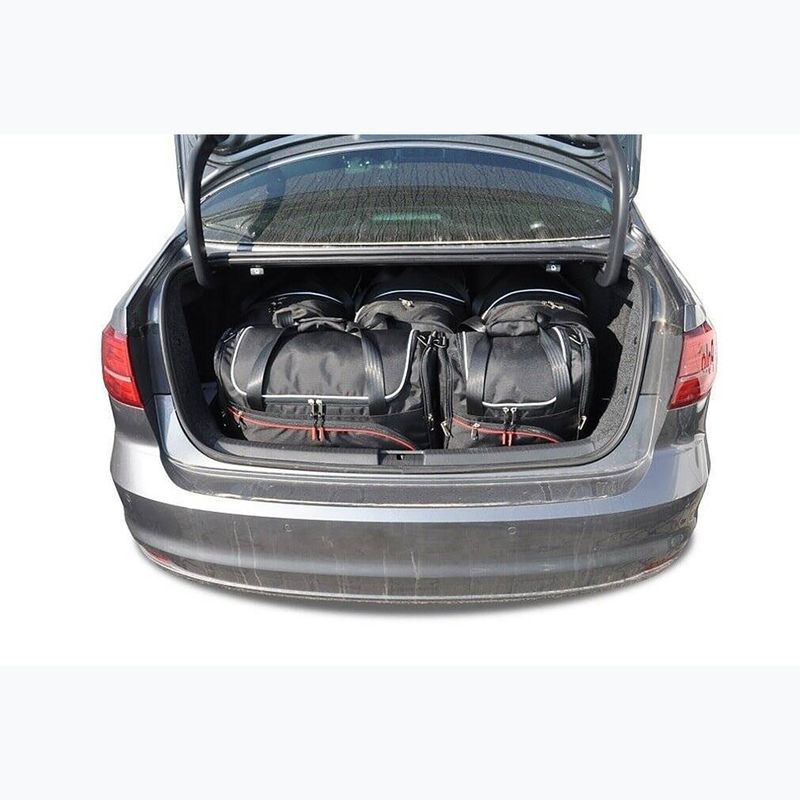 Set di borse portabagagli KJUST Volkswagen Jetta 2011-2017 5 pezzi nero. 16