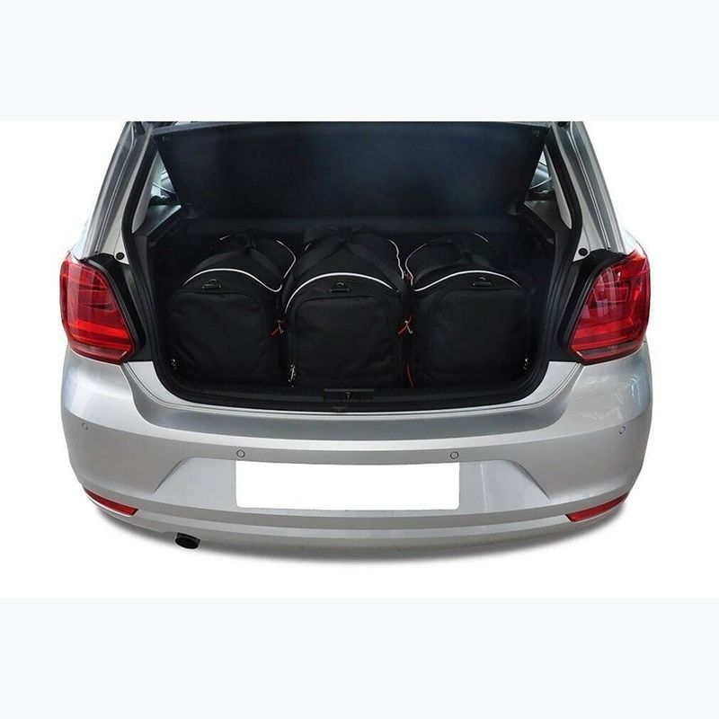 KJUST Volkswagen Polo 2009-2017 Set di borse per il bagagliaio 3 pezzi nero. 9