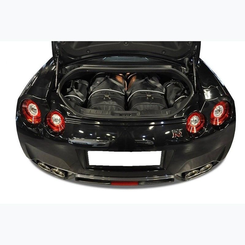 KJUST Set di borse per bagagliaio Nissan GT-R 2007+ 4 pezzi nero. 13