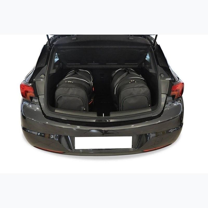Set di borse per bagagliaio KJUST Opel Astra Hatchback 2015-2021 4 pezzi nero. 15