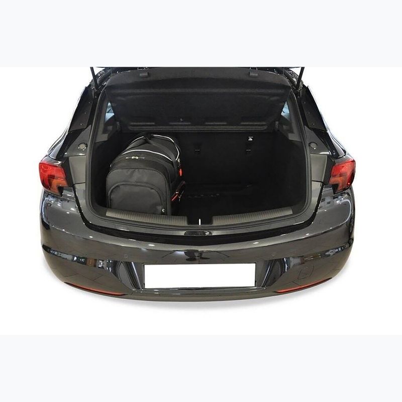 Set di borse per bagagliaio KJUST Opel Astra Hatchback 2015-2021 4 pezzi nero. 16