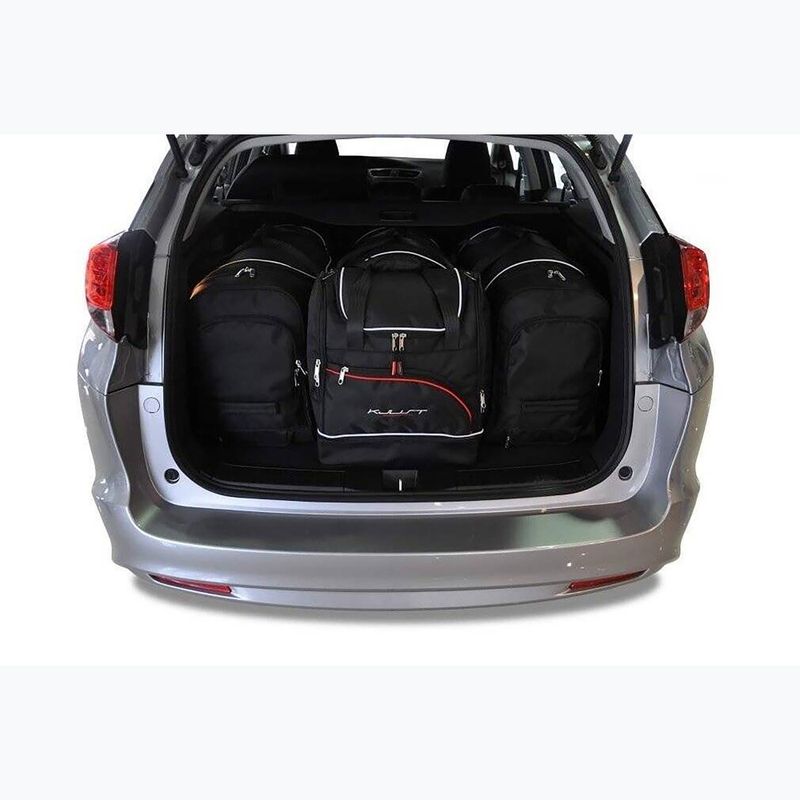 KJUST set di borse per bagagliaio Honda Civic Tourer 2013-2017 4 pezzi nero 12