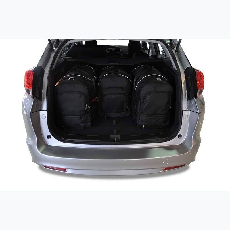 KJUST set di borse per bagagliaio Honda Civic Tourer 2013-2017 4 pezzi nero 13