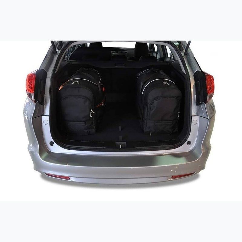 KJUST set di borse per bagagliaio Honda Civic Tourer 2013-2017 4 pezzi nero 14