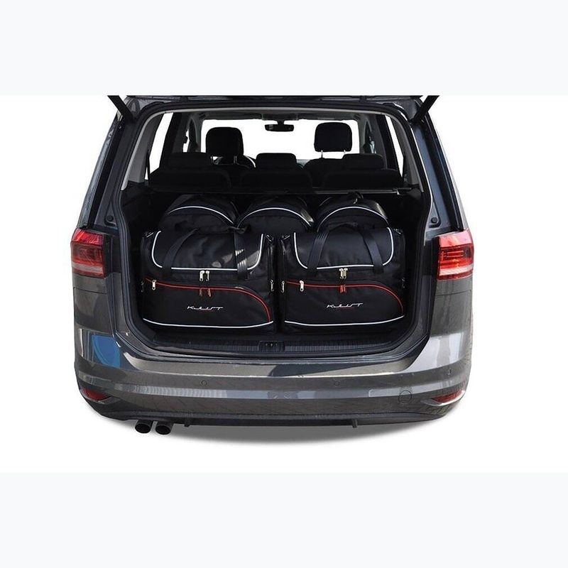 Set di borse portabagagli KJUST Volkswagen Touran 2015+ 5 pezzi nero. 14