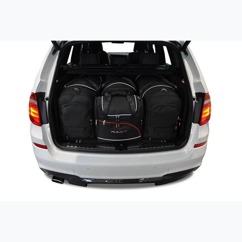 KJUST BMW X3 set di borse da bagagliaio 2010-2017 4 pezzi nero 14