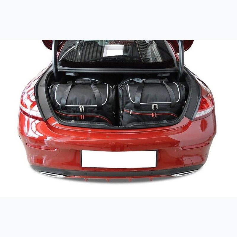 KJUST Mercedes-Benz C Coupé 2014-2021 set di borse per il bagaglio 4 pezzi nero 12