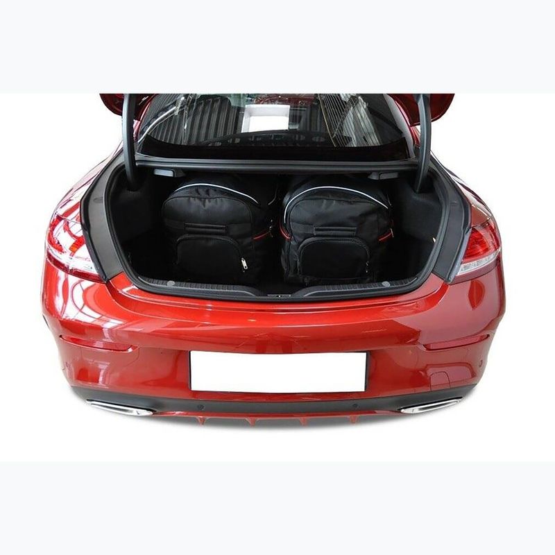 KJUST Mercedes-Benz C Coupé 2014-2021 set di borse per il bagaglio 4 pezzi nero 13