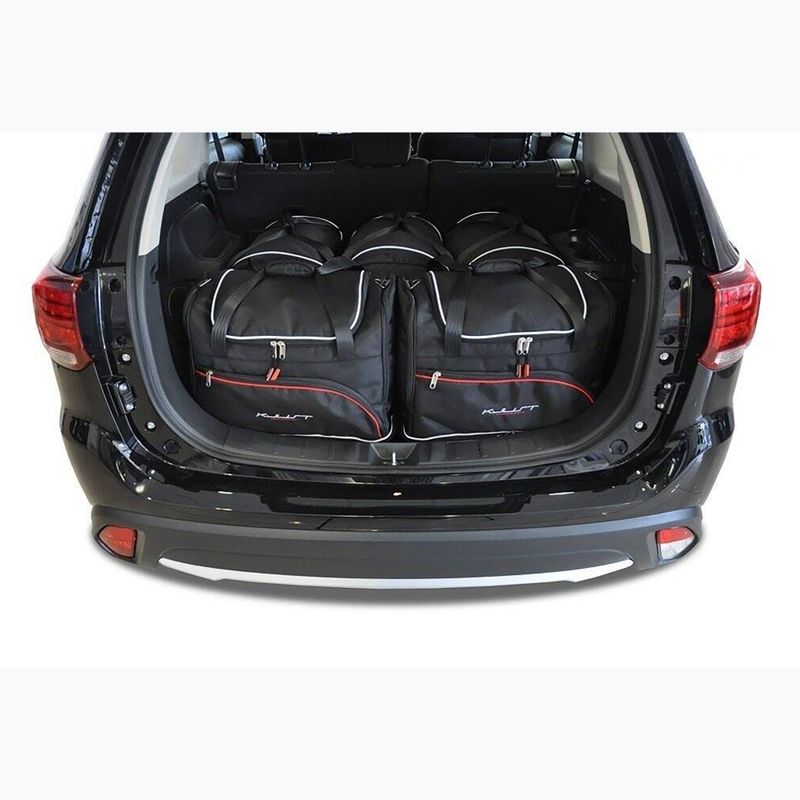 KJUST Mitsubishi Outlander 2012-2020 set di borse portabagagli 5 pezzi nero. 12