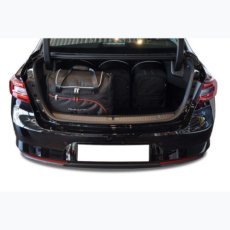 KJUST Renault Talisman Limousine set di borse per il bagaglio 2015-2022 5 pezzi nero. 15