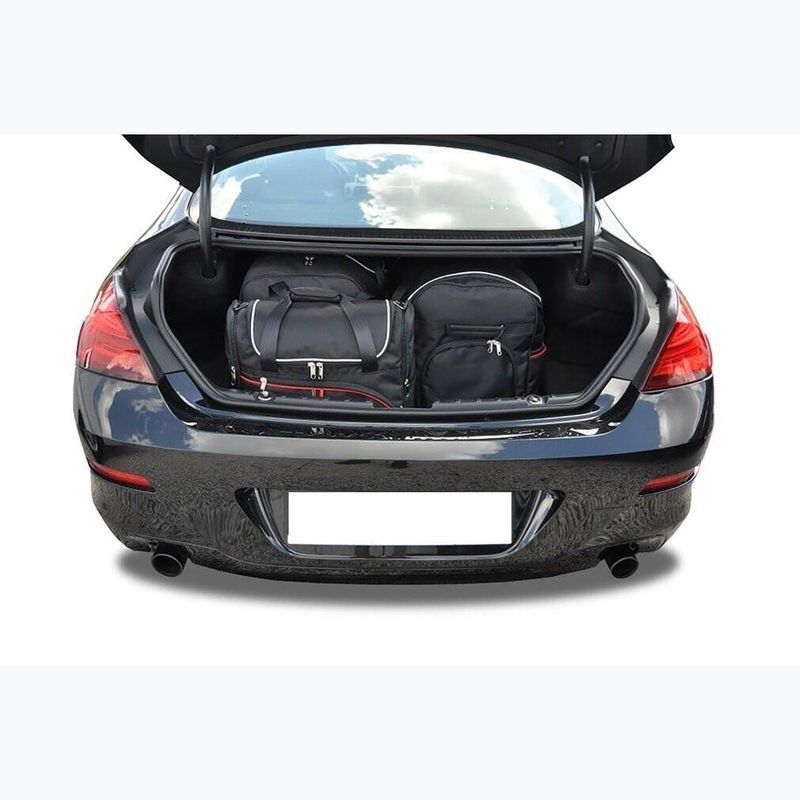 KJUST BMW 6 Coupé 2011-2018 set di borse portabagagli 4 pezzi nero 19