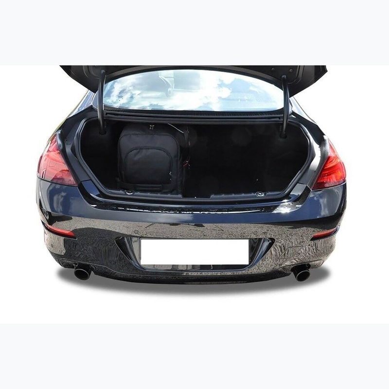 KJUST BMW 6 Coupé 2011-2018 set di borse portabagagli 4 pezzi nero 21