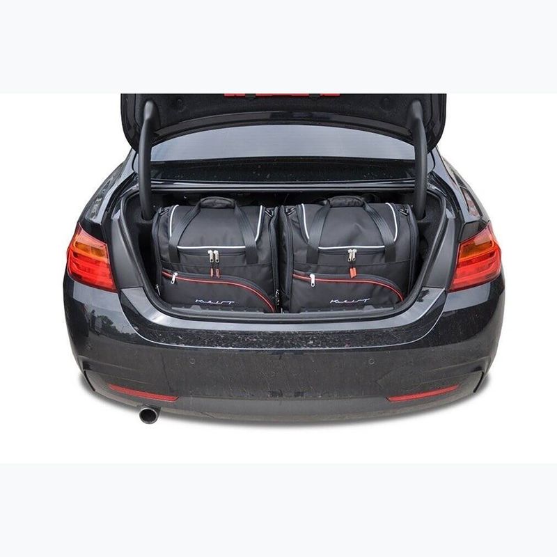 KJUST BMW 4 Coupe set di borse per il bagagliaio 2013-2020 4 pezzi nero 15