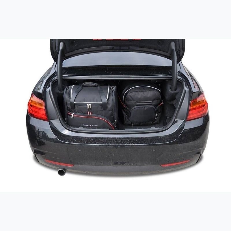 KJUST BMW 4 Coupe set di borse per il bagagliaio 2013-2020 4 pezzi nero 16