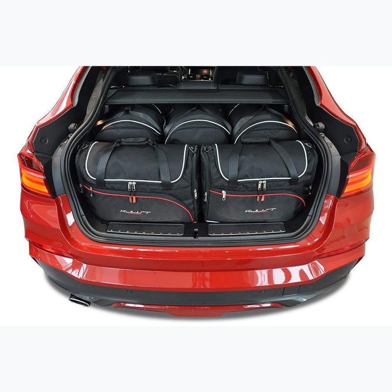 KJUST BMW X4 2014-2017 set di borse portabagagli 5 pezzi nero 13
