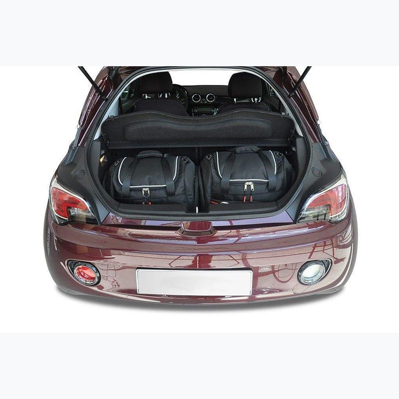 Set di borse per bagagliaio KJUST Opel Adam 2012-2019 2 pz. nero 9