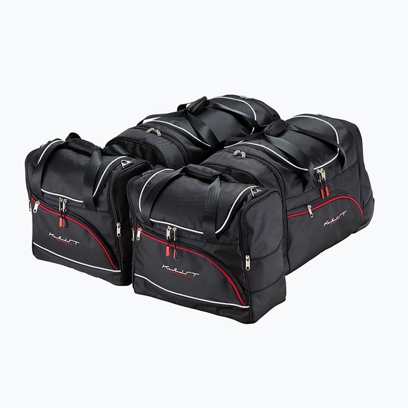 KJUST Jaguar Xf Limousine 2015-2020 set di borse portabagagli 4 pezzi nero