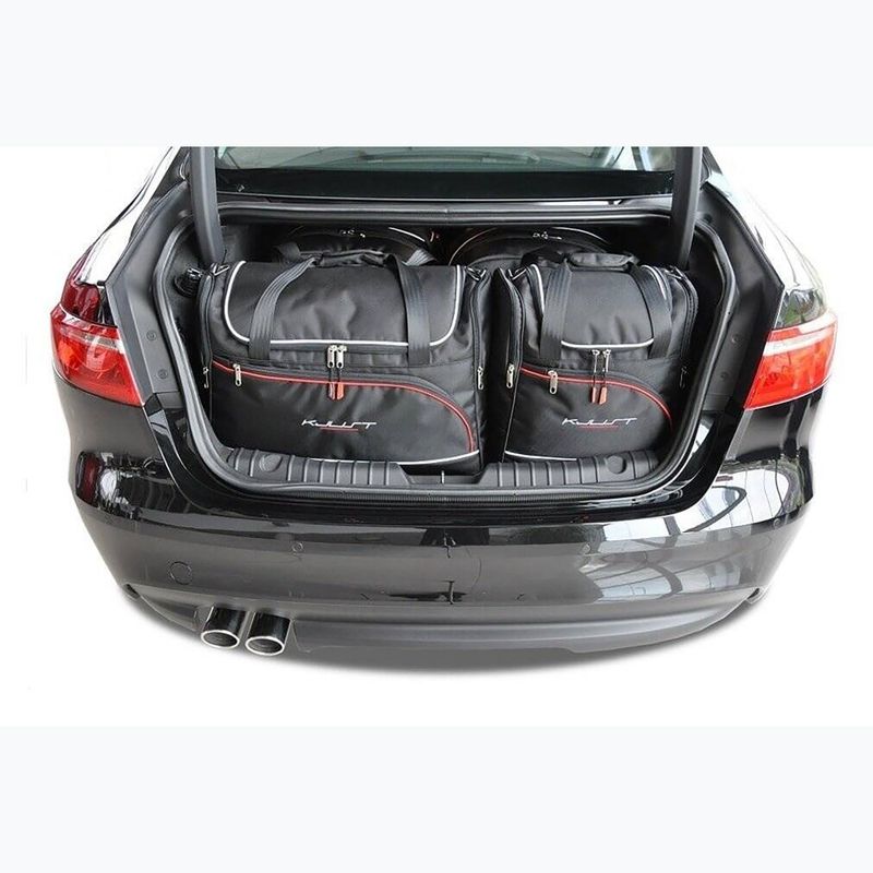 KJUST Jaguar Xf Limousine 2015-2020 set di borse portabagagli 4 pezzi nero 16