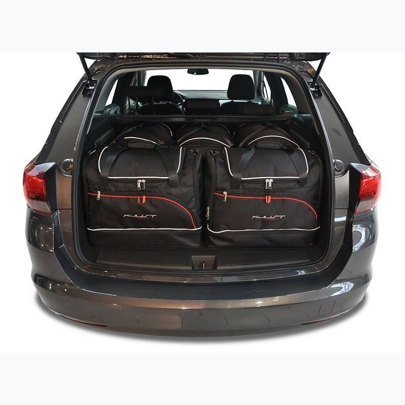 Set di borse per bagaglio KJUST Opel Astra Tourer 2016-2021 5 pezzi nero. 11