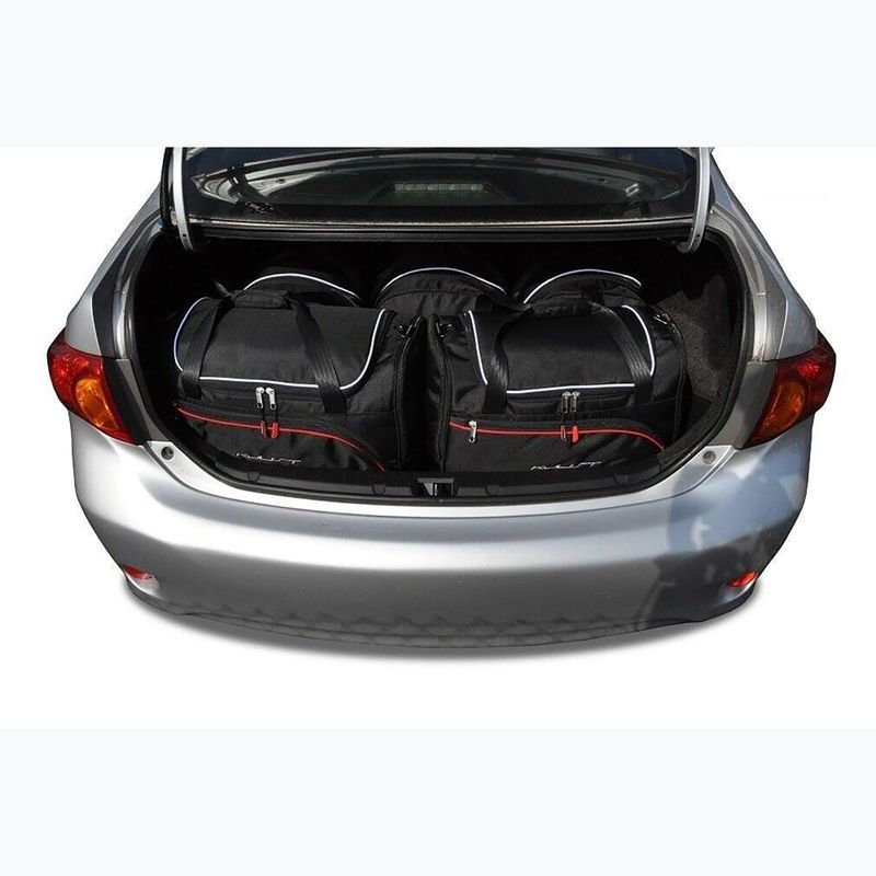 KJUST Toyota Corolla Limousine 2007-2014 set di borse per il bagaglio 5 pezzi nero. 16