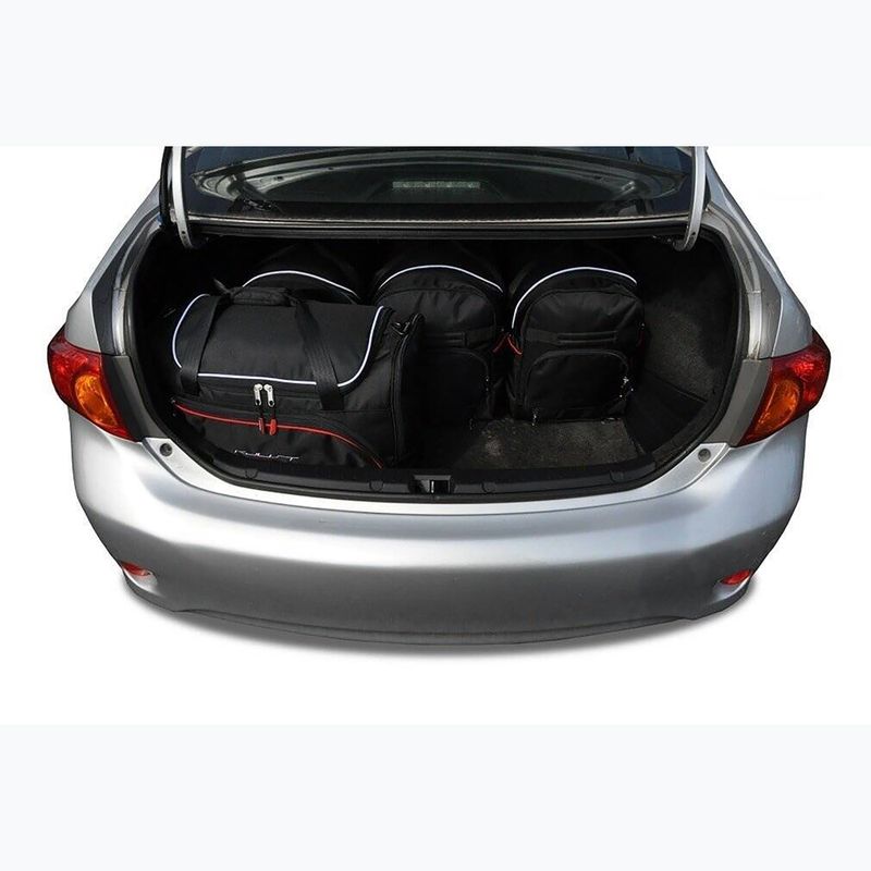 KJUST Toyota Corolla Limousine 2007-2014 set di borse per il bagaglio 5 pezzi nero. 17