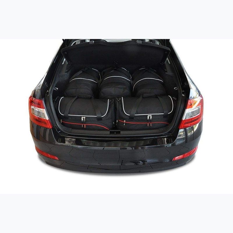 KJUST Skoda Octavia Liftback set di borse da bagagliaio 2013-2020 5 pezzi nero. 12