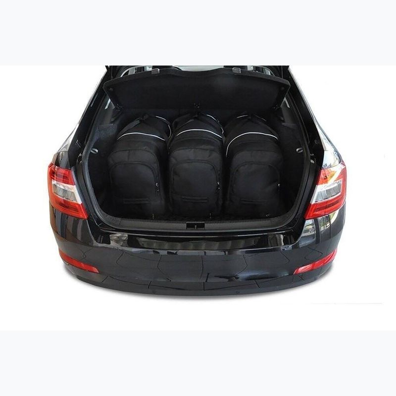 KJUST Skoda Octavia Liftback set di borse da bagagliaio 2013-2020 5 pezzi nero. 14