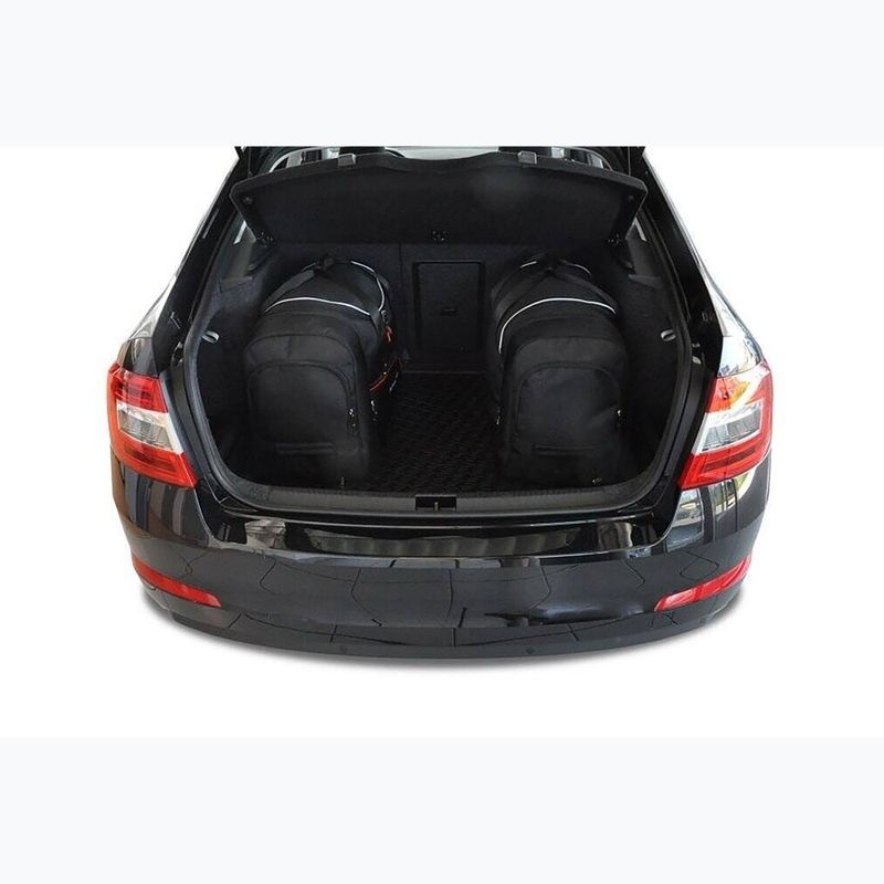KJUST Skoda Octavia Liftback set di borse da bagagliaio 2013-2020 5 pezzi nero. 15