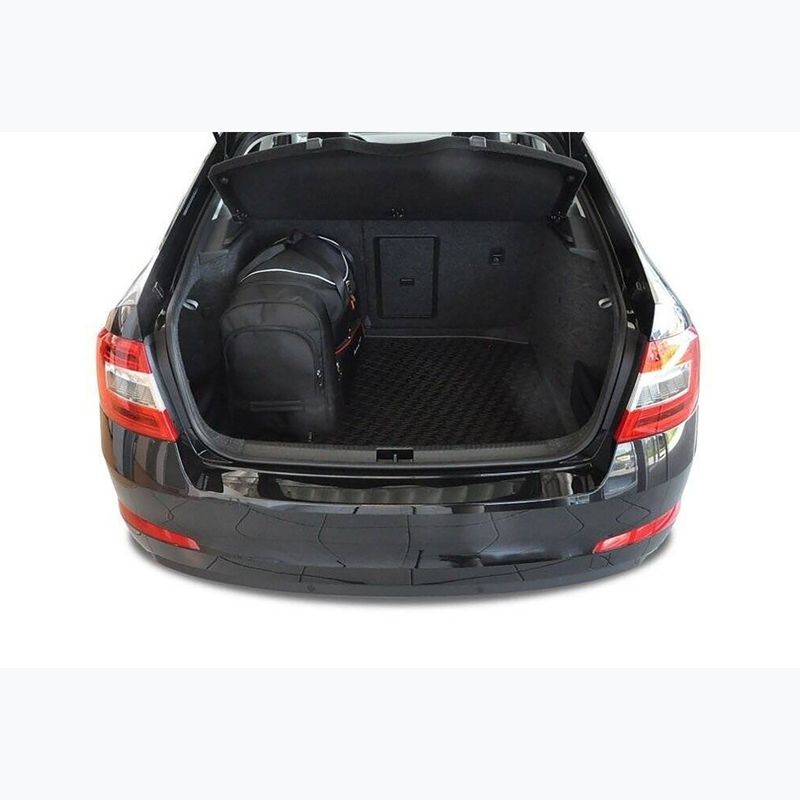 KJUST Skoda Octavia Liftback set di borse da bagagliaio 2013-2020 5 pezzi nero. 16