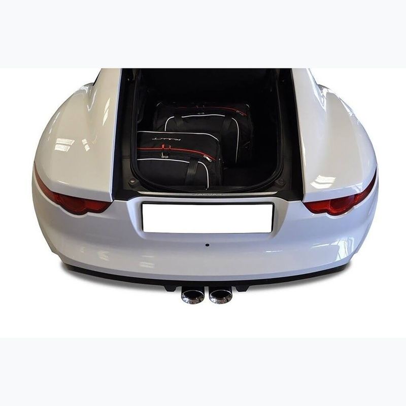 KJUST Jaguar F-Type Coupé 2013-2019 set di borse per il bagagliaio 3 pezzi nero 14