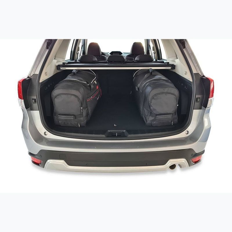 KJUST Subaru Forester 2018+ set di 4 borse per bagagli nero. 15