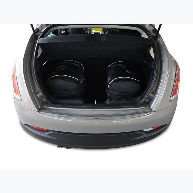 KJUST Lancia Delta set borse bagagliaio 2008-2015 3 pezzi nero. 16