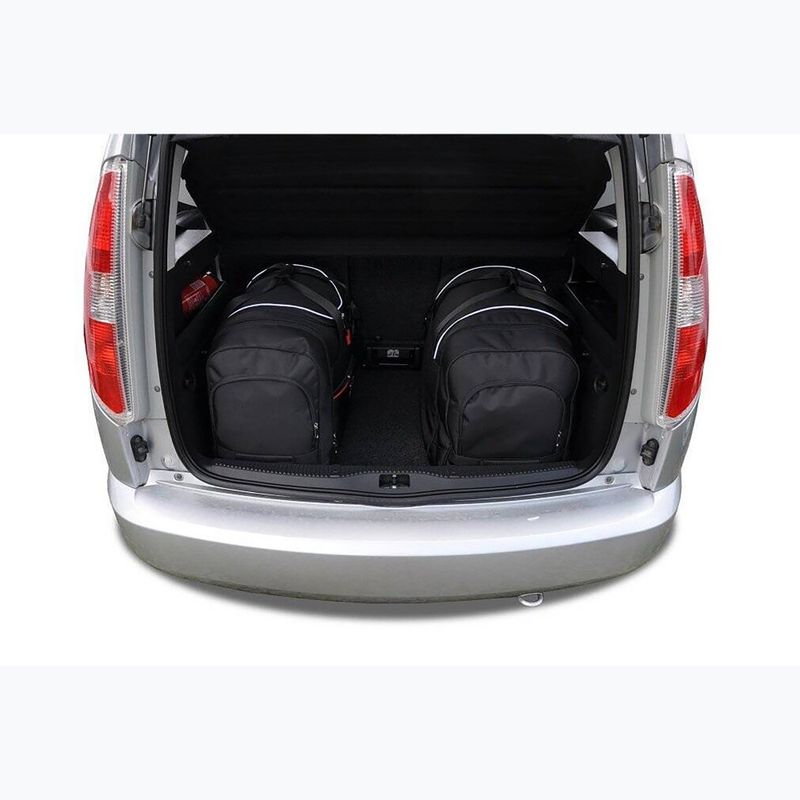 KJUST Set di borse per bagagliaio Skoda Roomster 2006-2015 4 pezzi nero. 14