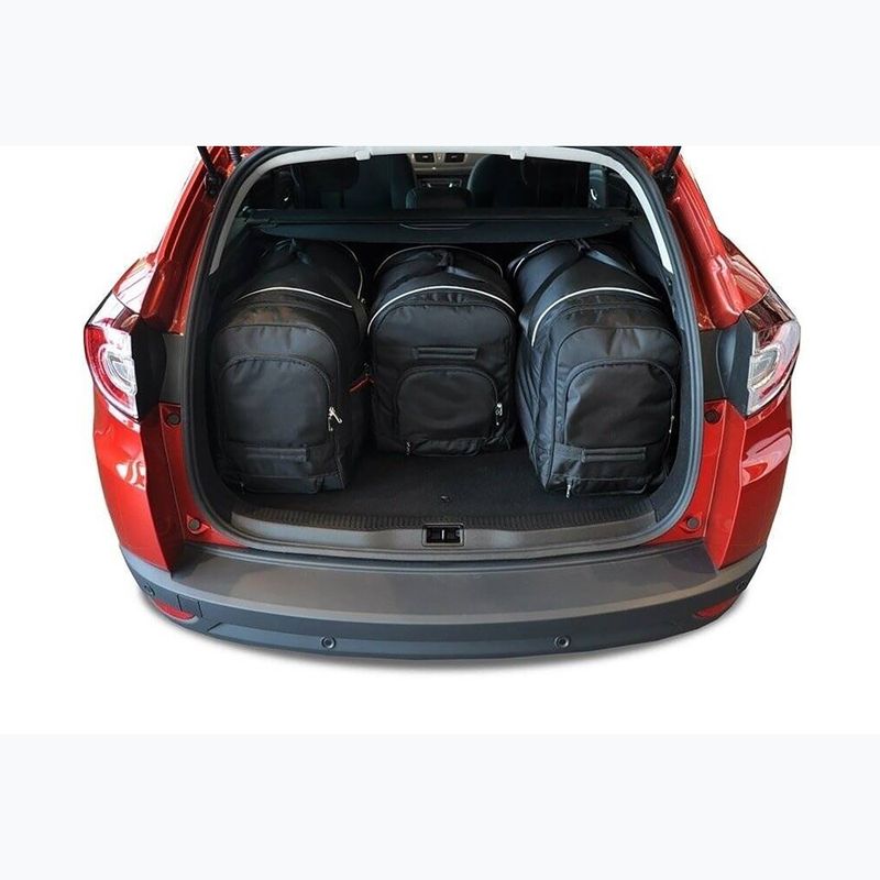 Set di borse per bagaglio KJUST Renault Megane Grandtour 2009-2016 4 pezzi nero. 13