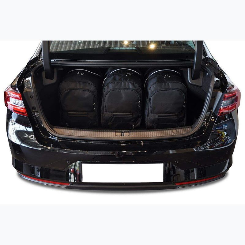 KJUST Renault Talisman Limousine set di borse per il bagaglio 2015-2022 5 pezzi nero. 14
