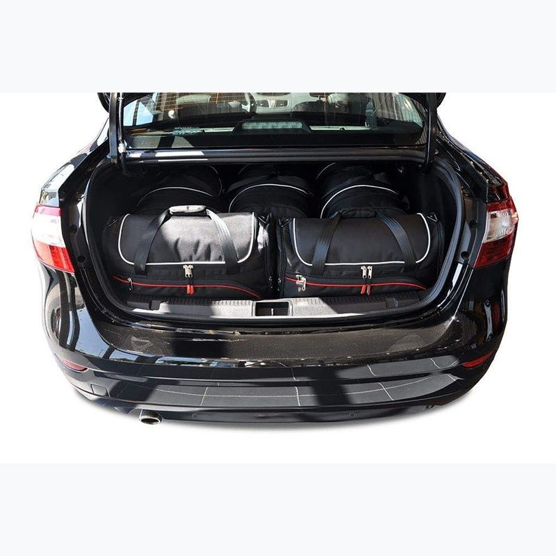 Set di borse per bagaglio KJUST Renault Fluence Limousine 2009-2016 5 pezzi nero. 12