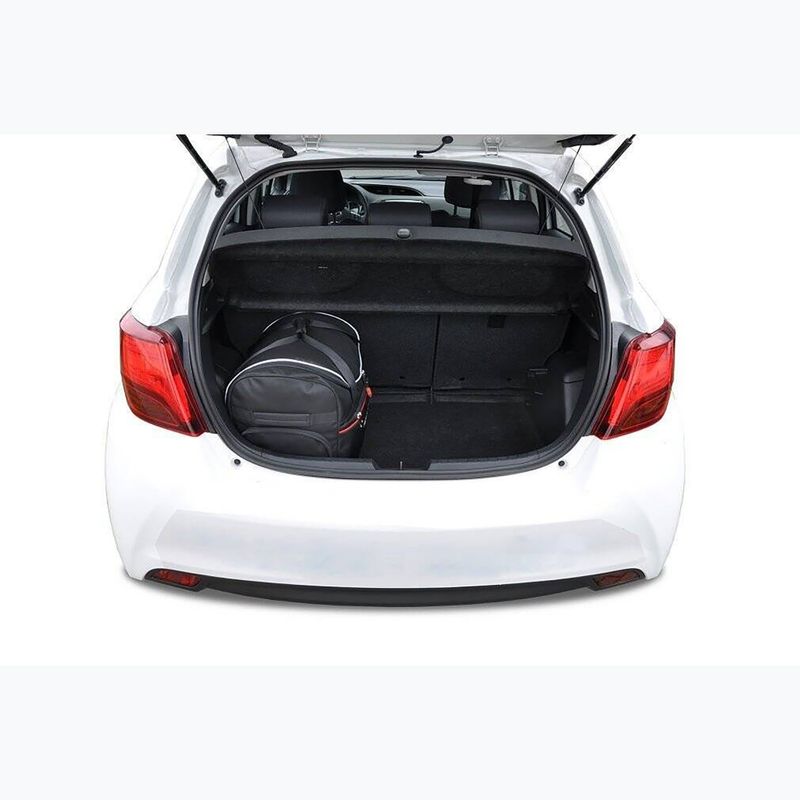 KJUST Toyota Yaris 2011-2020 set di borse per il bagagliaio 3 pezzi nero 16