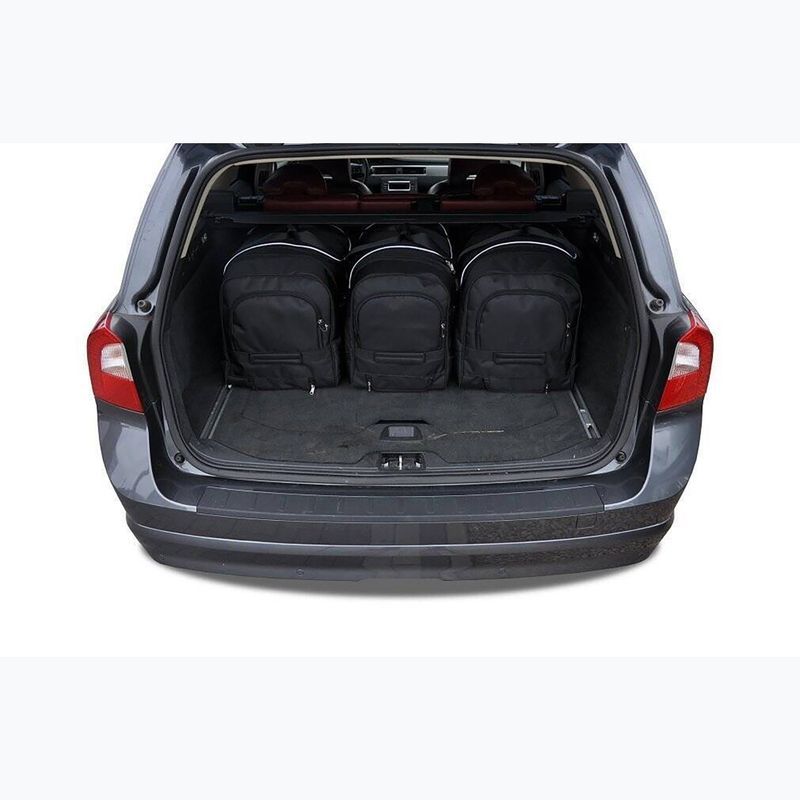 Set di borse portabagagli KJUST Volvo V70 2007-2016 5 pezzi nero. 19