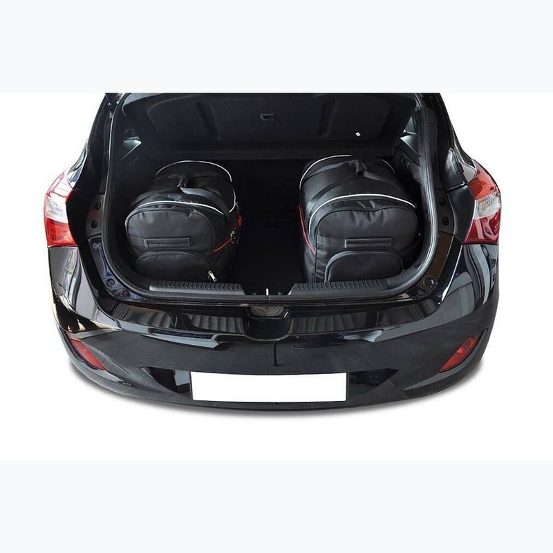 Set di borse per il bagaglio KJUST Hyundai I30 Hatchback 2012-2016 3 pezzi nero 15