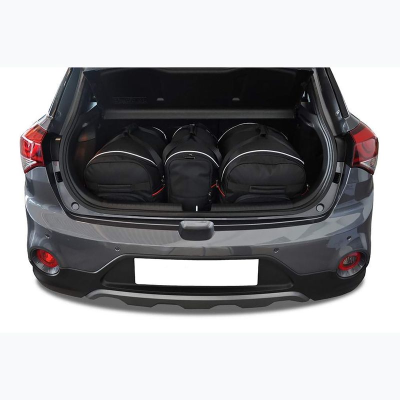 Set di borse portabagagli KJUST Hyundai I20 2014-2020 3 pezzi nero 14