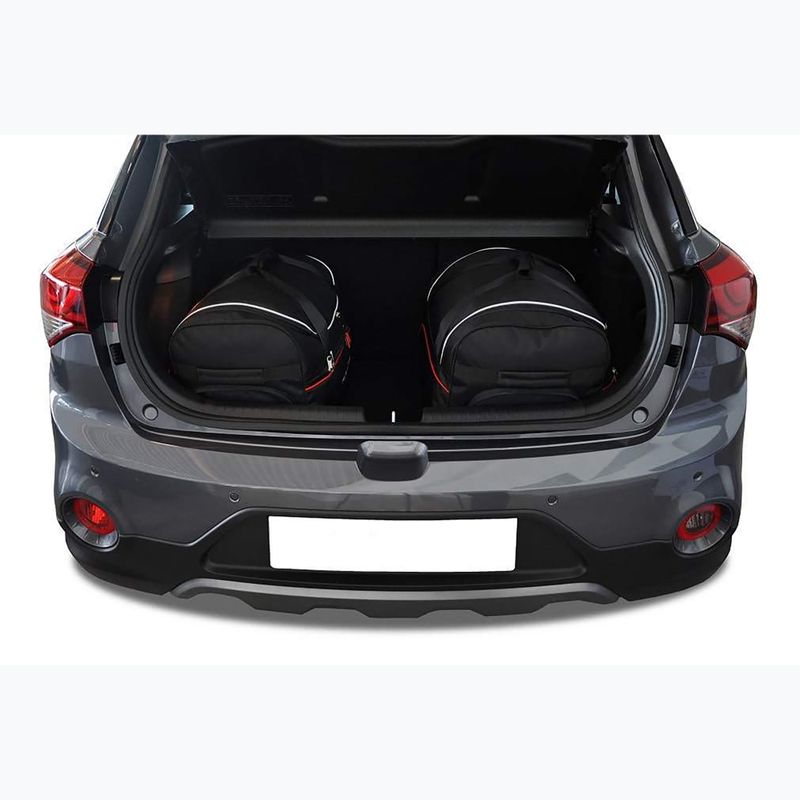 Set di borse portabagagli KJUST Hyundai I20 2014-2020 3 pezzi nero 15
