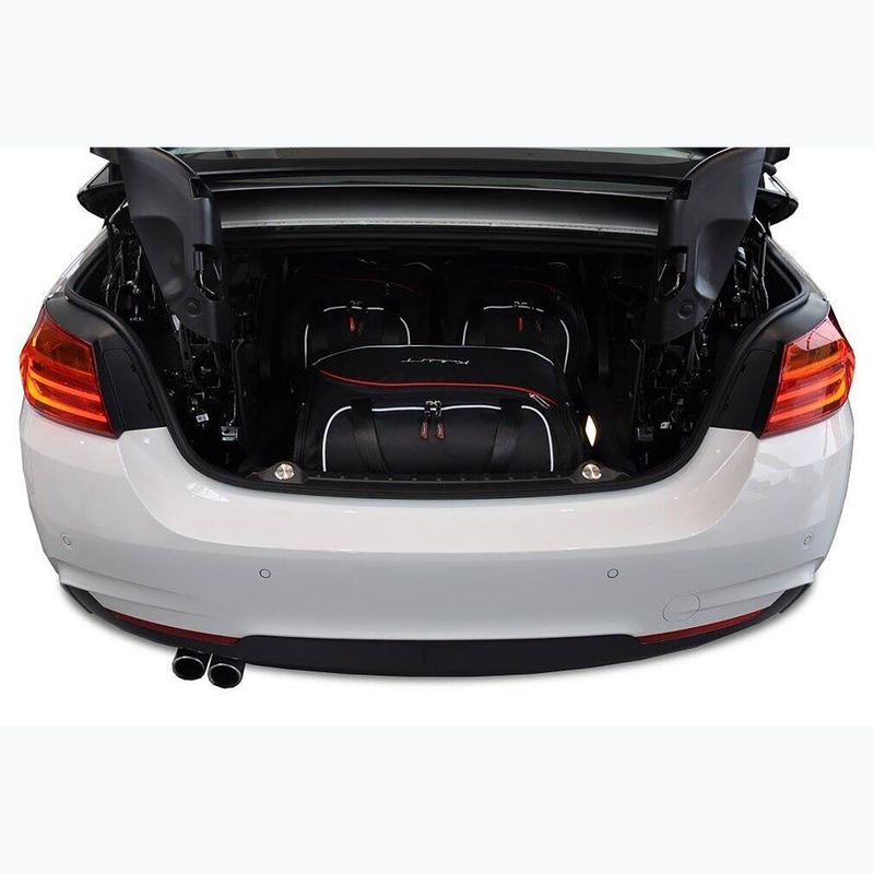 KJUST BMW 4 Cabrio set borse bagagliaio 2013-2020 3 pezzi nero 14