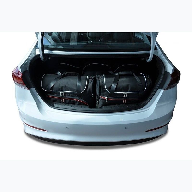 KJUST set di borse per bagagliaio Hyundai Elantra 2016-2020 5 pezzi nero 16