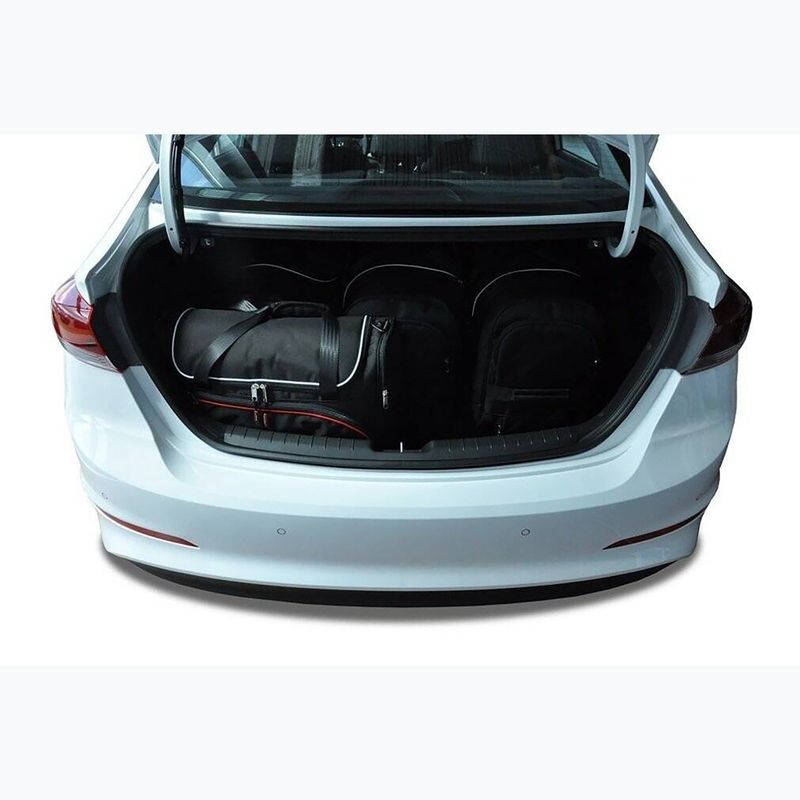 KJUST set di borse per bagagliaio Hyundai Elantra 2016-2020 5 pezzi nero 17