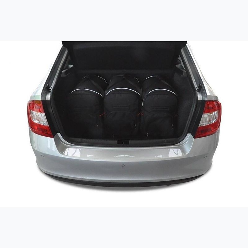 KJUST Skoda Rapid Liftback set di borse per il bagaglio 2012-2019 5 pezzi nero. 14