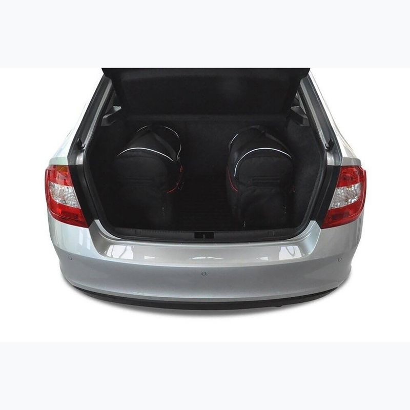 KJUST Skoda Rapid Liftback set di borse per il bagaglio 2012-2019 5 pezzi nero. 15