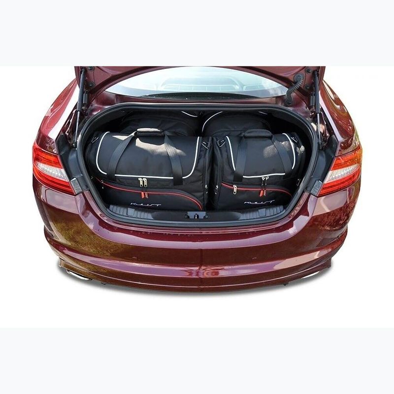 KJUST Jaguar Xf Limousine 2007-2015 set di borse portabagagli 4 pezzi nero 18