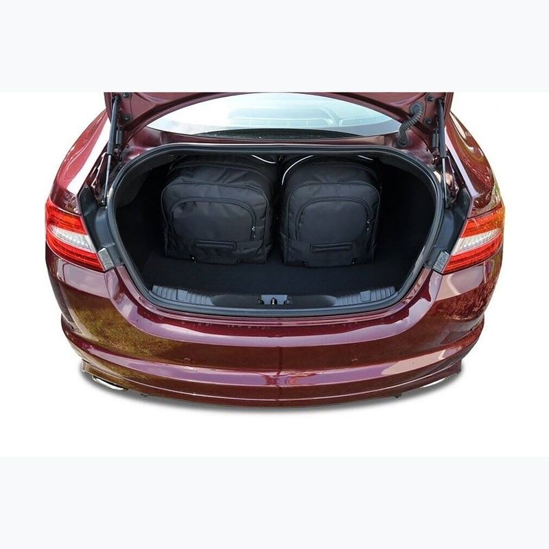 KJUST Jaguar Xf Limousine 2007-2015 set di borse portabagagli 4 pezzi nero 20