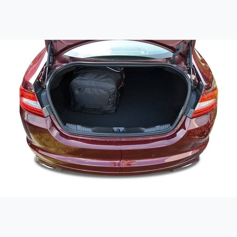KJUST Jaguar Xf Limousine 2007-2015 set di borse portabagagli 4 pezzi nero 21