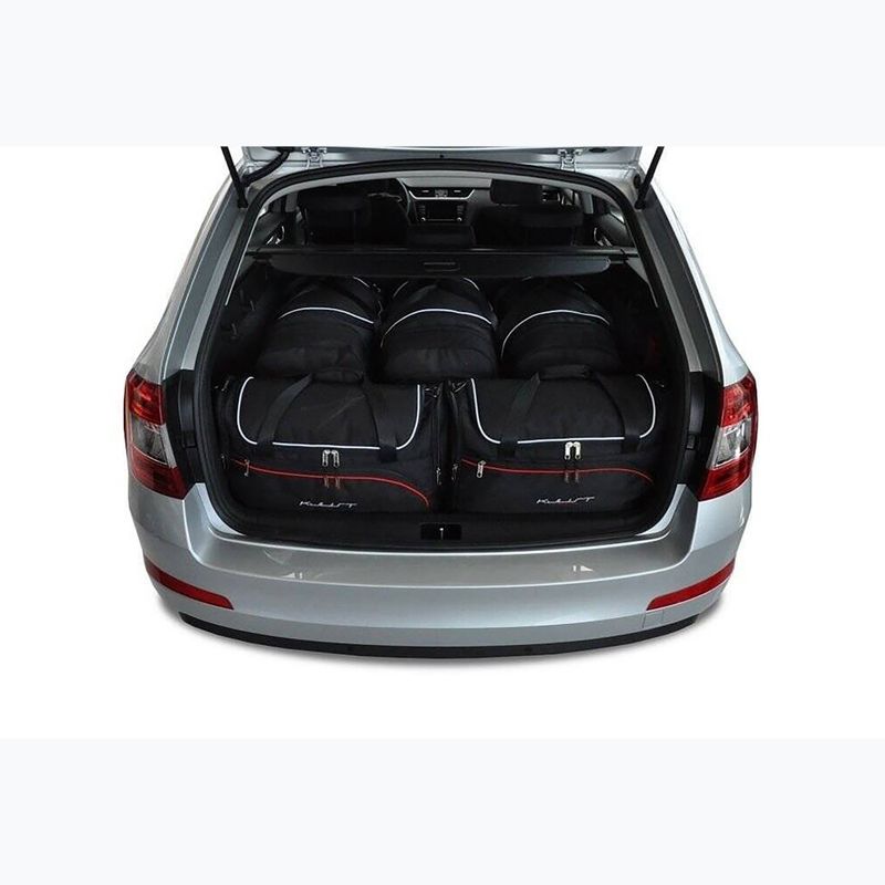 KJUST Skoda Octavia Combi 2013-2020 set di borse portabagagli 5 pezzi nero. 11